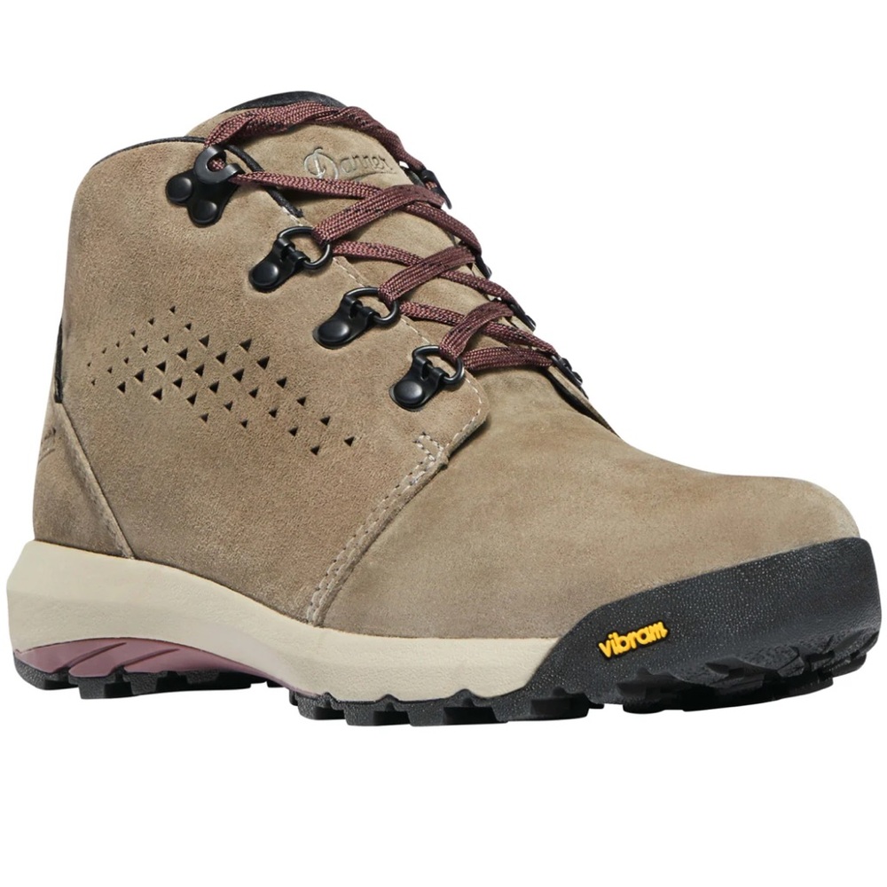 Tan Hiking Boots with Black Soles